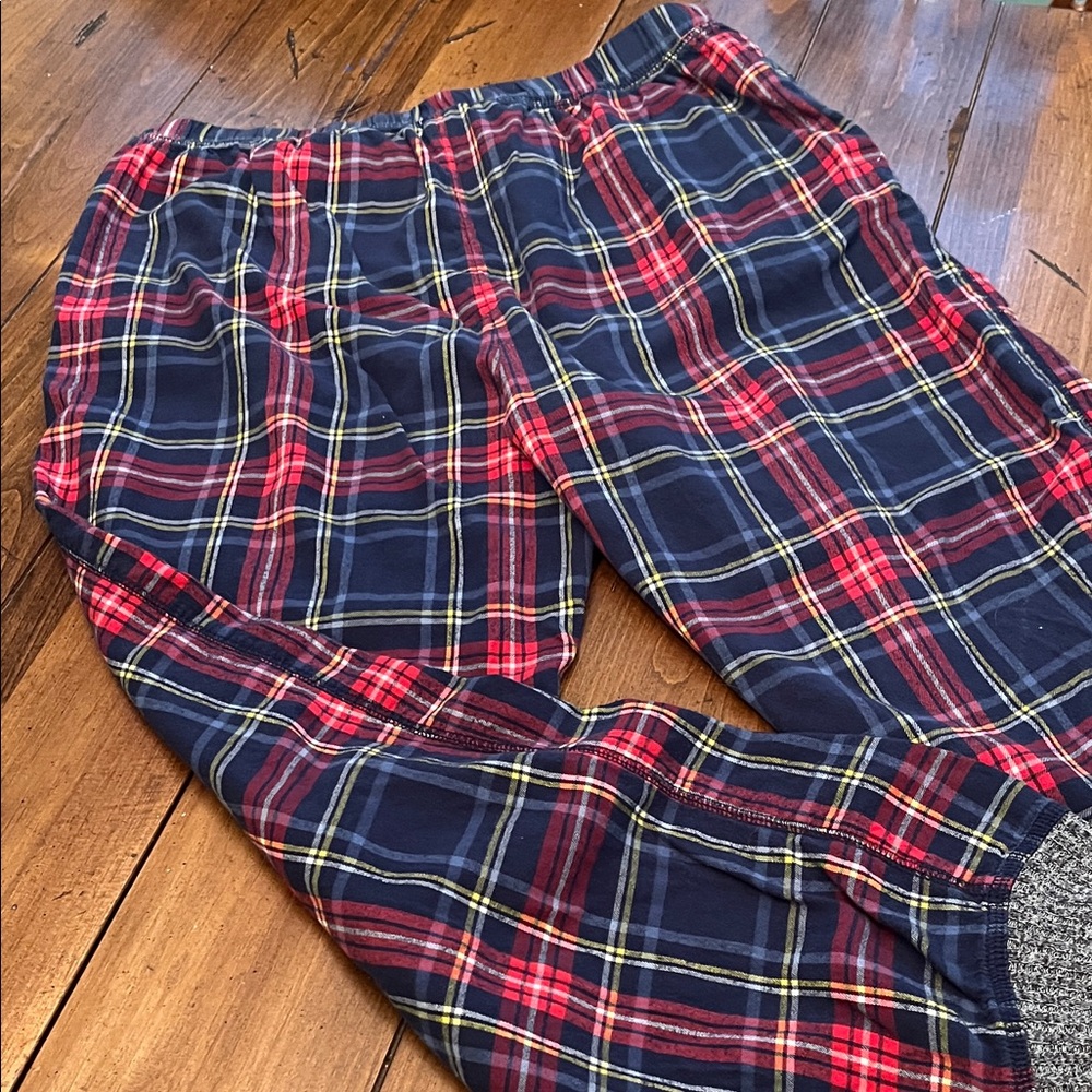 Aerie Plaid Lounge Pants in Red, Blue, and Yellow - Picture 6 of 7